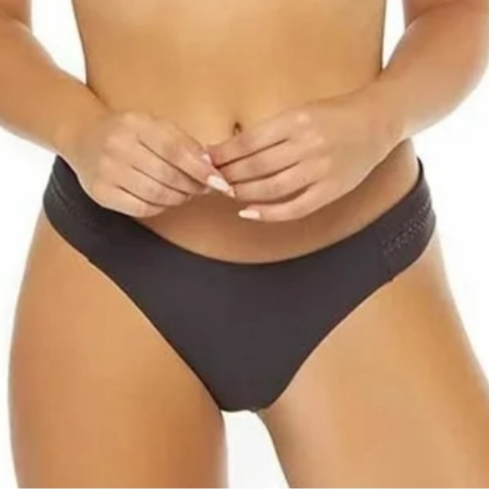 Pilyq Stitched Tab Teeny Bikini Bottoms | Coco | Swim Bottoms | NWT